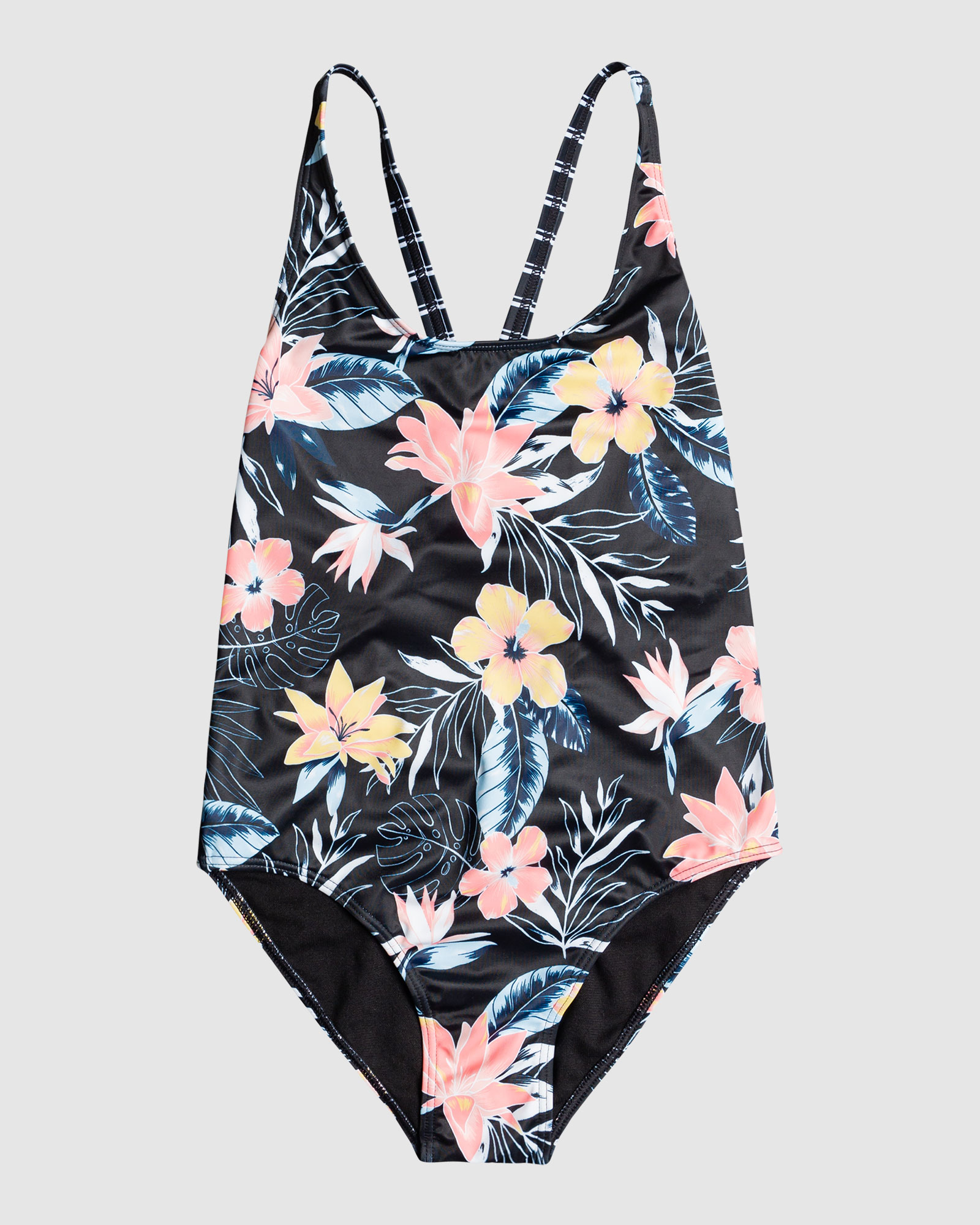 2022 Roxy Outlet Girls 8 16 Flowers Addict One Piece Swimsuit at half ...